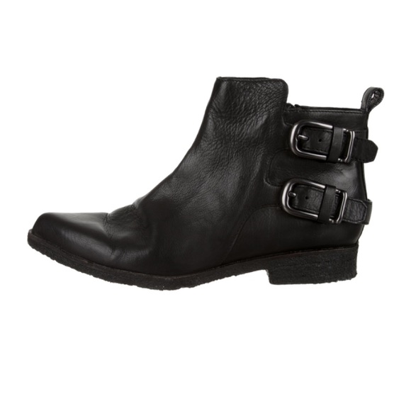Belle by Sigerson Morrison Shoes - Belle by Sigerson Morrison Suede Buckle Ankle Boot